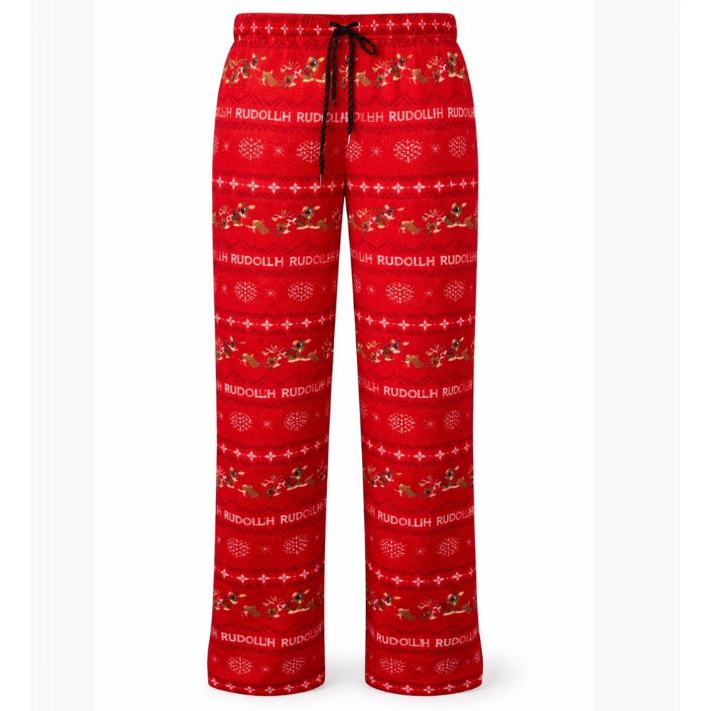 Rudolph The Red Nosed Reindeer Holiday Christmas Pajama Pants Loungewear Size S
